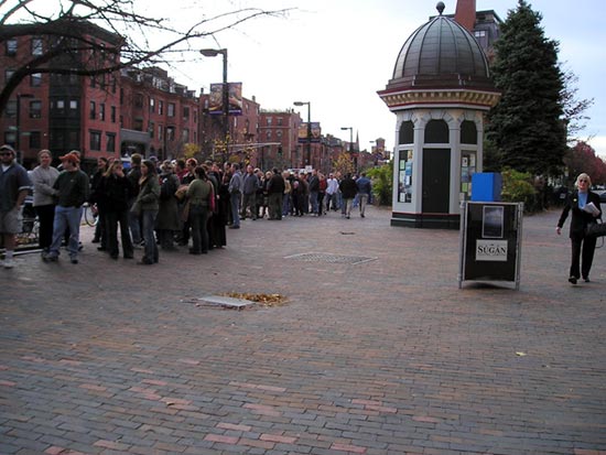 Line for Belgian Beer Fest