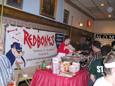 Redbones pulled pork sandwiches