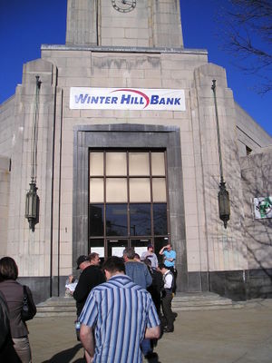 Waiting to get in