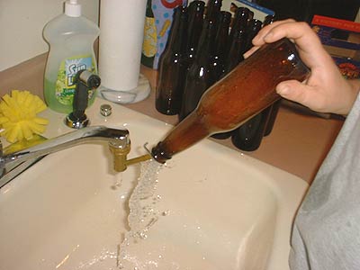 Cleaning Beer Bottles