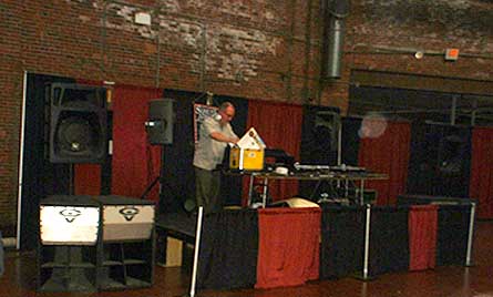 DJ spinning tunes