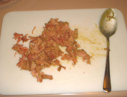 Meat from the bone