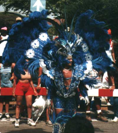 Blue costume